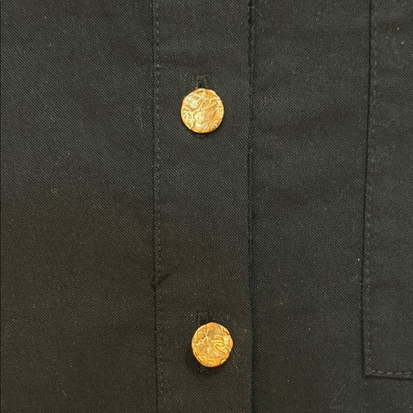 Anthropologie Black Button-Down Dress - Picture 5 of 5